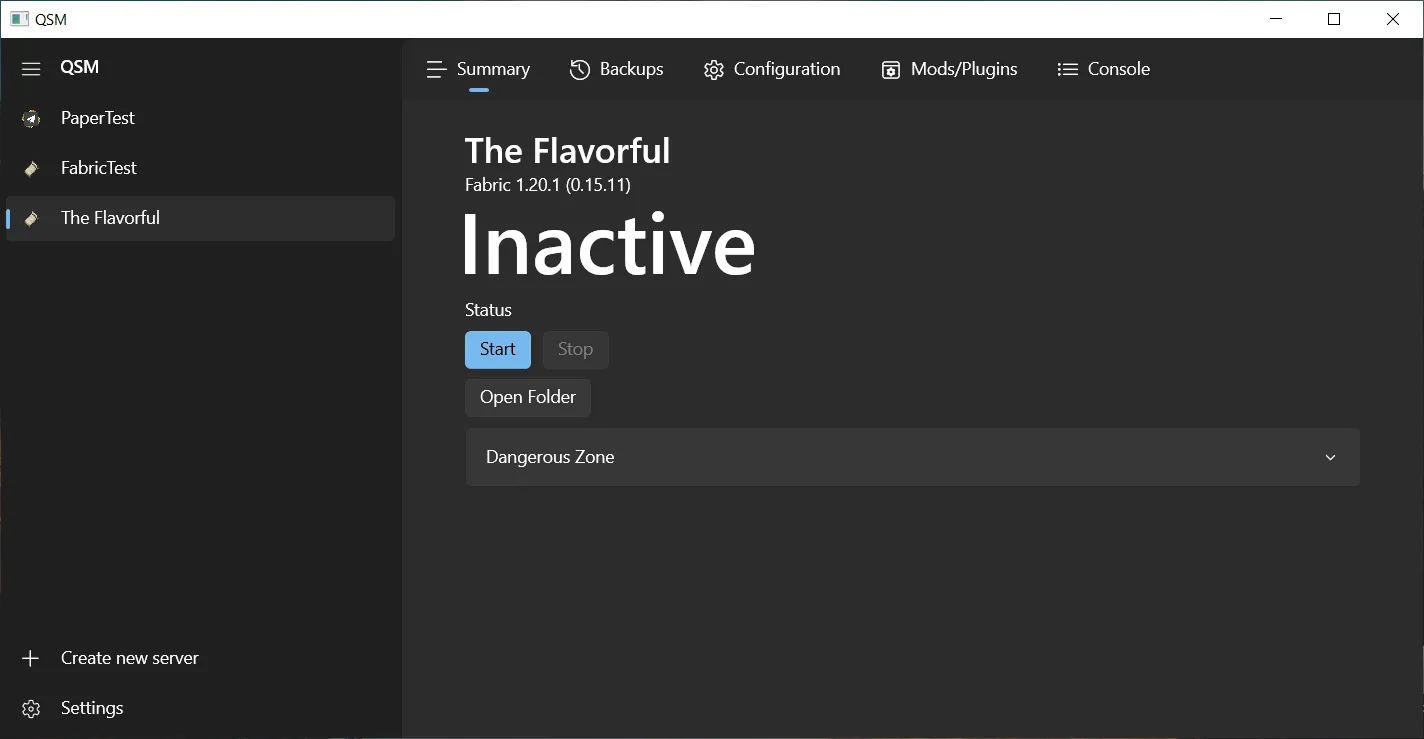 A screenshot of WinQSM's interface.